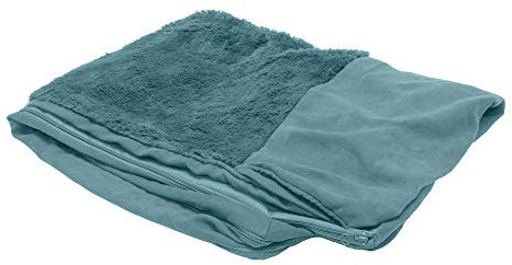 Furhaven Pet Dog Bed | Ultra Plush Faux Fur & Suede Traditional Sofa-Style Living Room Couch Pet Bed Replacement Cover for Dogs & Cats, Deep Pool, Large