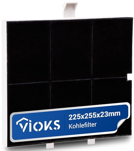 VIOKS Kohlefilter Dunstabzugshaube 255x225x23mm Ersatz für Balay 00361047 361047 FKS170BSH DHZ5136 LZ51351 Z5117X1 / Constructa Aktivkohlefilter Dunstabzugshaube Siemens Aktivkohlefilter für Neff