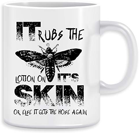 It Rubs The Lotion On Its Skin Kaffeebecher Becher Tassen Ceramic Mug Cup