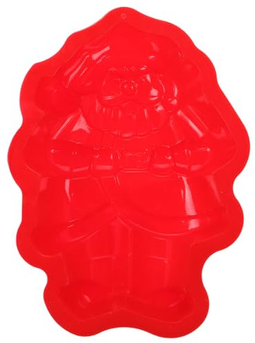 Teglia per torta di Natale con Babbo Natale, stampo per dolci in silicone 3D, stampo per torte antiaderente, teglia per feste di festa Mousse Muffin Cioccolato Fondente Dolci
