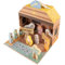 WOOMAX Portal de Belén de Madera Infantil, 15 Piezas, Nacimiento Navidad, Pesebre, Reyes Magos, para niños +3 años, Decoración navideña (49324)