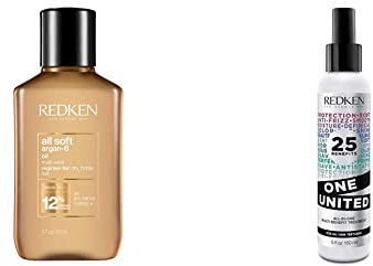 Redken Haarmaske mit Tiefenpflege für trockenes und brüchiges Haar, Mit Omega-6 und Argan-Öl, 111 ml & Multi-Benefit-Treatment, Feuchtigkeitsspendendes Pflege-Spray für alle Haartypen,150 ml