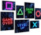 Novart Wandbilder Spielkonsole Gamer - KOMPLETT AUFHÄNGFERTIG - Gamer Kinderzimmer Junge Teenager - 7 Moderne Mood-Bilder - N002671b
