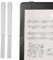 1 Paar Durchsichtige Musikbuchklammern aus Acryl, Notenhalter für Notenständer, Bücher, Klavier
