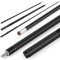 Kmise Pool Stick Set von 1 Profi Billard Pool Queue Stick - Embedded Ink Pattern 18,19,20g Pool Stick - aus Fiberglas Graphit Composite (Schwarz)