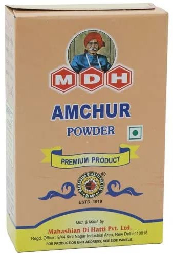 MDH Amchoor Powder 100g (Pack of 1) – Dried Tangy Mango Aamchur Masala Used To Add Sour Taste In Food - Spices Mix Curry Masala Recipe Mixes Casserole Seasoning Herbs