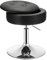 GOPLUS Schminkhocker drehbar, Ottomane mit Deckel, Drehhocker höhenverstellbar 51-56cm für Wohnzimmer & Schlafzimmer (Schwarz)