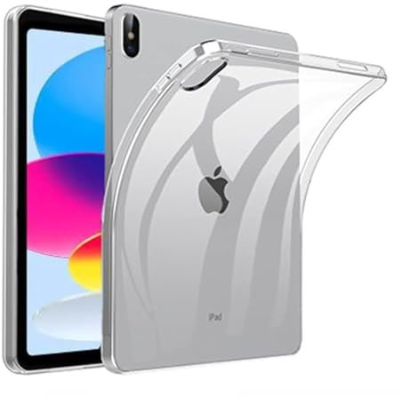 KNEKT Crystal Clear Soft Shell Case for iPad 11th Generation (A16) 11 (2025) & 10th Generation 10.9 (2022), Slim-Fit Clear TPU Back Cover for iPad 10th/11th Gen, Silicone TPU Smart Tablet Case Cover