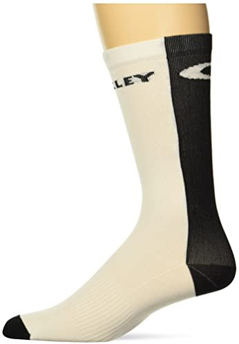 Oakley Icon Road Short Socks - Men's Cycling Socks, White / Black, S