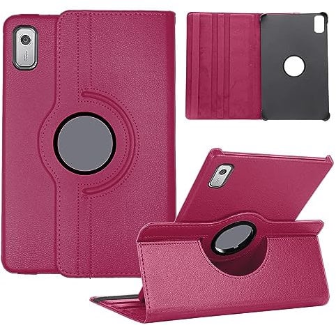 Heremore Tablet Case for Lenovo Tab M9 TB-310FU, 360° Rotation Standing Protective Cover, Premium Soft Leather-feel, Four-corner Cushioning Design