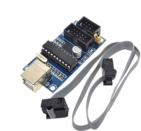 TECNOULAB 1 Stück USBTiny USBtinyISP AVR USB Tiny ISP Bootloader Programmierer mit Programmierkabel