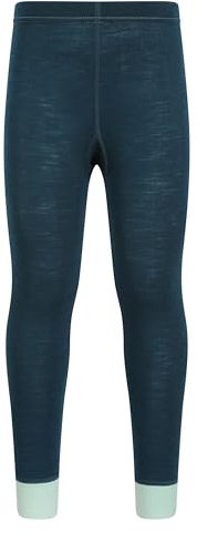 Mountain Warehouse Merino Kids Baselayer Pants Teal Kids Size 9-10 Years