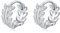 SLUYNZ Sterlingsilber CZ Leaf Creolen Ohrringe für Frauen Damen zierliche Olivenblatt Creolen Huggie (A-Silver)
