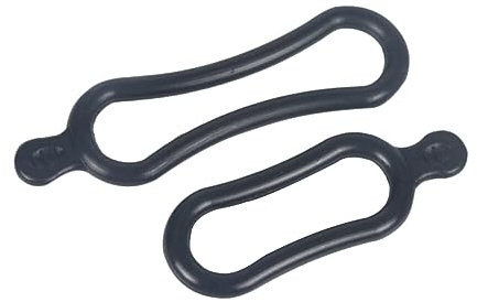Weihnachten Party Fahrrad Frontlichthalterung 2 Stück Silikon Schwarz