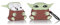 LEWOTE Silikonhülle kompatibel mit Airpods 3 Funny Cute Cartoon 3D Case Cover (Yoda Brown)