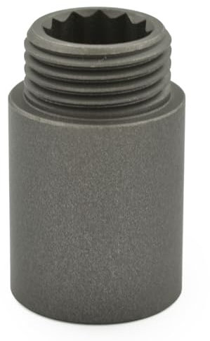 Hot Flow | 30mm Rigid Radiator Valve Extensions 1/2 inch BSP – Light Pewter