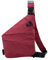 Anti Diebstahl Tasche Damen Diebstahlsichere Reisetasche Tasche Diebstahlsicher Brusttasche Sichere Tasche Anti Theft Travel Bag Flex Tasche Umhängetasche Bodybag Rechtshänder (Weinrot)
