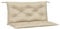 vidaXL Gartenbank Auflagen 2 STK., Gartenbank Auflage mit Hohlfasern, Sitzkissen mit Schnüren für Außen Innen, Bankauflage Bankkissen Sitzkissen Bankpolster, Beige Oxford-Gewebe