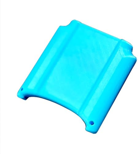 Custom GBASP Extra Back Clip Battery 3670 mAh Type-C Fast Charge Pack Replacement, for Gameboy Advance GBA SP Handheld Console, Thickened Long Life Rechargeable Power Bank + Light Blue Shell