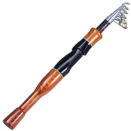 Stipprute Teleskopenfischerstange 1,6 m Korkgriff Spinn-/Gussfischerei -Rolle Kohlefaser Proteable Travel Fishing Stab Angel Rute (Größe : 2)