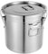 Seau à céréales en acier inoxydable 304 - 21 l/33 l - Bidon hermétique - Pour la cuisine - Seau de cuisine avec couvercle (21 l)