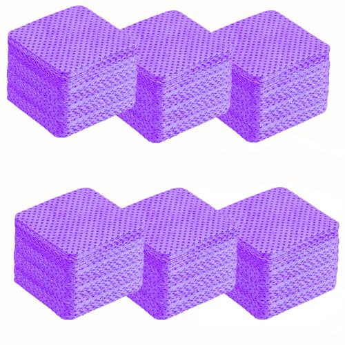 Lint Free Wipes For Nails, Lint-Free Nail Wipe Pads, UV Gel Absorbent Remover Wipes Meltblown Nail Polish Cleaning Remover Wipes for DIY Nail, Eyelash, Lip Home Use - Purple