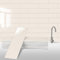 Peel and Stick Backsplash Wall Tile for Kitchen, 24-Sheet Subway Adhesive PVC Mosaic Tiles Decorative Backsplash Tiles Stick on Bathroom（Beige）