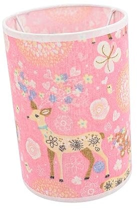 ARTIBETTER Lampenschirm kinderzimmer lampen kinderzimmerlampe lamp desk wandlampen schlafzimmer lampen hängelampe Kronleuchterlicht Drum-Deckenleuchtenschirm Kerze Wandleuchte Metall Rosa