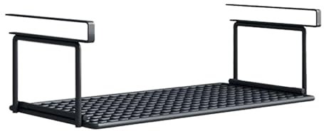 Ghjkldha Cesto portaoggetti retrattile, per realizzare cesti, cestino per carta igienica da appendere, regolabile, con ripiano inferiore 'armadio, 50 x 19 x 24 cm, per armadio, ingresso e angolo