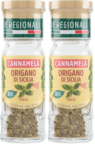 Cannamela – Le Regionali BIO, Origano di Sicilia, Confezione da 14g. Ideale per pizza, insalate, pomodori, mozzarella, formaggi freschi