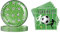 AINIUNIU Assiette Anniversaire de Football, 40pcs Football Vaisselle de Fête 20 Invités, Vaisselle Jetable Assiettes et Serviette, Décorations de Fête D'anniversaire pour Enfants