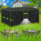 FORTRY Abdeckung Gartenmöbel Wasserdicht, Winterfest Schutzhülle Gartenmöbel, 420D Oxford Plane für Gartentisch Möbelsets Terrassenmöbel, Rechteckig Tischabdeckung Gartenmöbel 120x90x75cm