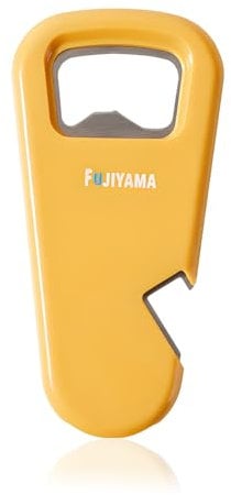 RYHHH 3 in 1 Magnetic Beer Bottle Opener, Personalized Bottle Opener in The Shape of Mount Fuji, Stick to Refrigerator for Easy Storage with Magnet (Yellow-1Pcs)