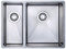 Austen & Co. Ravello 1.5 Bowl Stainless Steel Kitchen Sink – Inset or Undermount, 10mm Radius Corners, Waste Kit, Right Hand Small Bowl