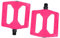 QSTDGVPW Pedali per Bici Piatti con Riflettori, Materiale in Nylon per Strada E Pieghevoli, Rosa