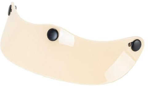AsrMyjcx Helmschirmvisier, direkter Austausch, Zubehör, Sonnenschutz, einfache Installation, 3-Druckknöpfe, Sonnenschutzschutz für 3/4-Helme, Beige