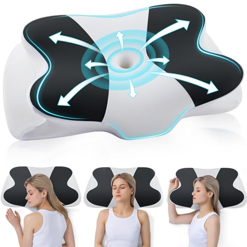DONAMA Nackenkissen Kopfkissen Memory Foam Kissen,Schlafkissen für Seiten Rücken & Bauchschläfer