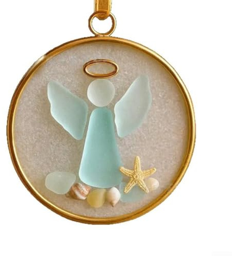Jesus Geburt Weihnachten hängende Ornament mit Küstenmeer Krippe Thema Acryl Dekoration für den Weihnachtsbaum (C)