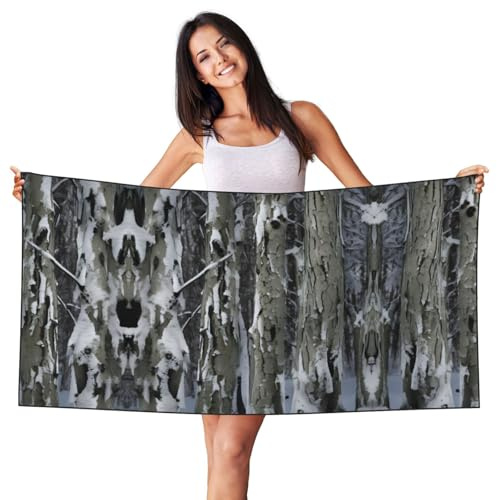 Jkkghll Cold Tree Strandtuch, Camouflage-Druck, leicht, für Pool, Outdoor, für Urlaub, Spa, Reisen, Camping, Picknicks