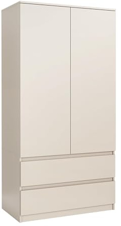 meble masztalerz Kleiderschrank mit 2 Türen, Kaschmir 180x90x50cm | Kleiderschränke Schlafzimmer, Wohnzimmer Schrank, Schlafzimmerschrank, Garderobenschrank , Schrank