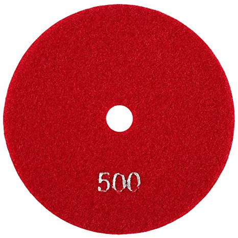 5in/125mm Disco de Molienda Disco de Pulido de Diamante Húmed Almohadilla de Pulido de Diamante Pulidora para Mármol de Granito Piedra de Hormigón(500)