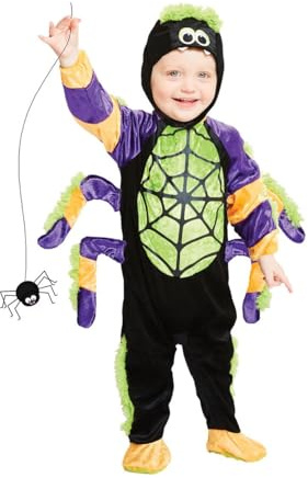 (PKT) (PDBSP06) Child Boys Little Spooky Spider Costume (12-18m)