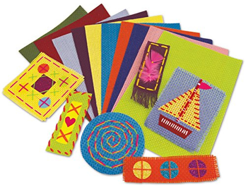 Springboard 10371 farbige Binca-Blätter, 25 x 35 cm, 10 Stück, 6-fädiger Kreuzstich Binca-Stoff