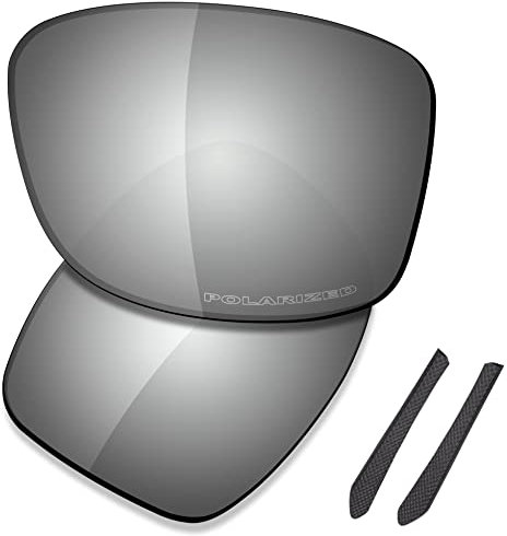 Saucer Verres de rechange haut de gamme pour lunettes de soleil Oakley Jupiter Squared OO9135 High Defense – Métal chromé polarisé