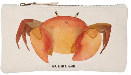 Mr. & Mrs. Panda Schminktasche Sternzeichen Krebs Größe S Klein - Geschenk, Tierkreiszeichen, Geschenk Meer, Horoskop, Aszendent, Schlamperetui,