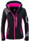 Rock Creek Damen Softshell Jacke Windbreaker Regenjacke Übergangsjacke Softshelljacke Damenjacke Regenmantel Outdoorjacke D-402 Schwarz-Pink S