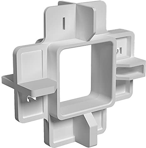 Karl Dahm Fugenkreuze, grau, 60 Stück I 4 in 1 Fugen-Kreuze für 1mm, 2mm, 3 mm & 5mm Fugen I Leichtes Fliesen-Legen mit professioneller Fliesen Verlegehilfe – 12736