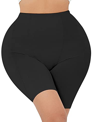 ZBR Gesäß Hüftverstärker gepolsterte Shaper Control Pantties Silikon Hip Pads Frauen Nahtlos Fake Ass Push Up Gesäß Shapewear - Schwarz - X-Groß