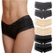 Fabio Farini - 6er Pack Damen Panties Hipster mit verführerischen Spitzendetails - Frauen Unterhosen Slips Brasil Spitze Set Unterwäsche 2X Grau/2x Beige/2x Schwarz 40-42