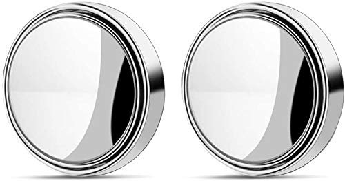 FLZONE Blind Spot HD Toter-Winkel-Spiegel für Autos,2 PCS Auto Blinder Fleck HD-Klasse Universal Wasserdicht Rahmenlos Verstellbar 360 ° Drehbar Maximieren Rückspiegel Reflektierender Rückspiegel